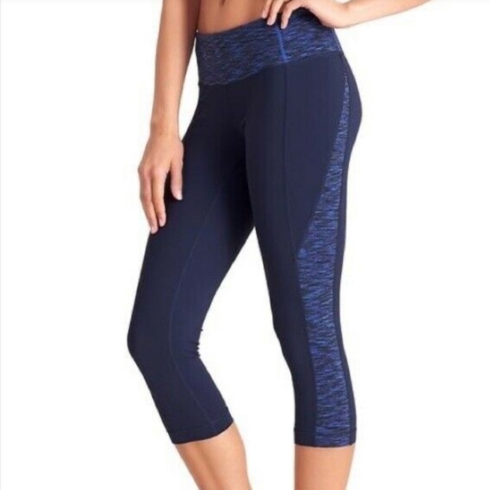 ATHLETA Womens Splits Revelation Capri Leggings Size XSmall Navy Blue